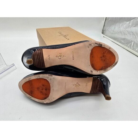 Cole Haan Chelsea Low Pump Blazer Blue Size 8 AA Womans Heel - Picture 9 of 10